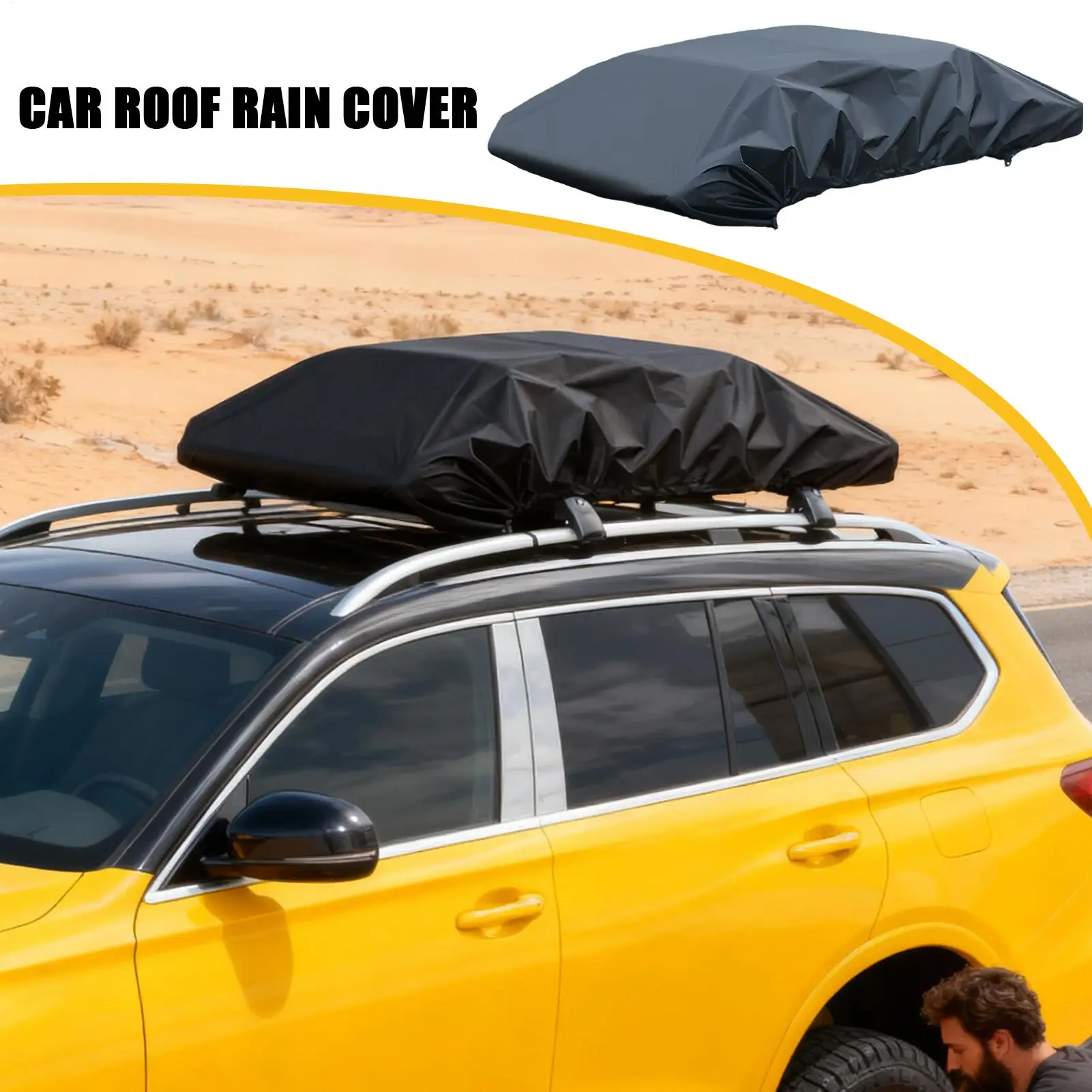

Roof Rack Cover Waterproof Luggage Cover Protector Vehicle Luggage Protector for Camping Travel Vehicle Automotive Car SUV