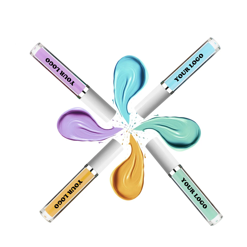 18 色の液体コンシーラープライベートラベルフルカバレッジ長期的な防水明るくカスタムロゴメイクアップバルク虐待フリー P2