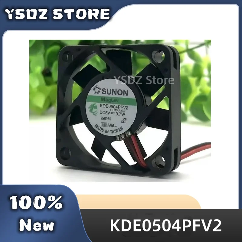 100%New For Sunon KDE0504PFV2 2-wire Maglev Vapo DC 5V Fan 4CM 4010 40x40x10MM 0.7W Cooling Fans CPU in stock Fast Shipping