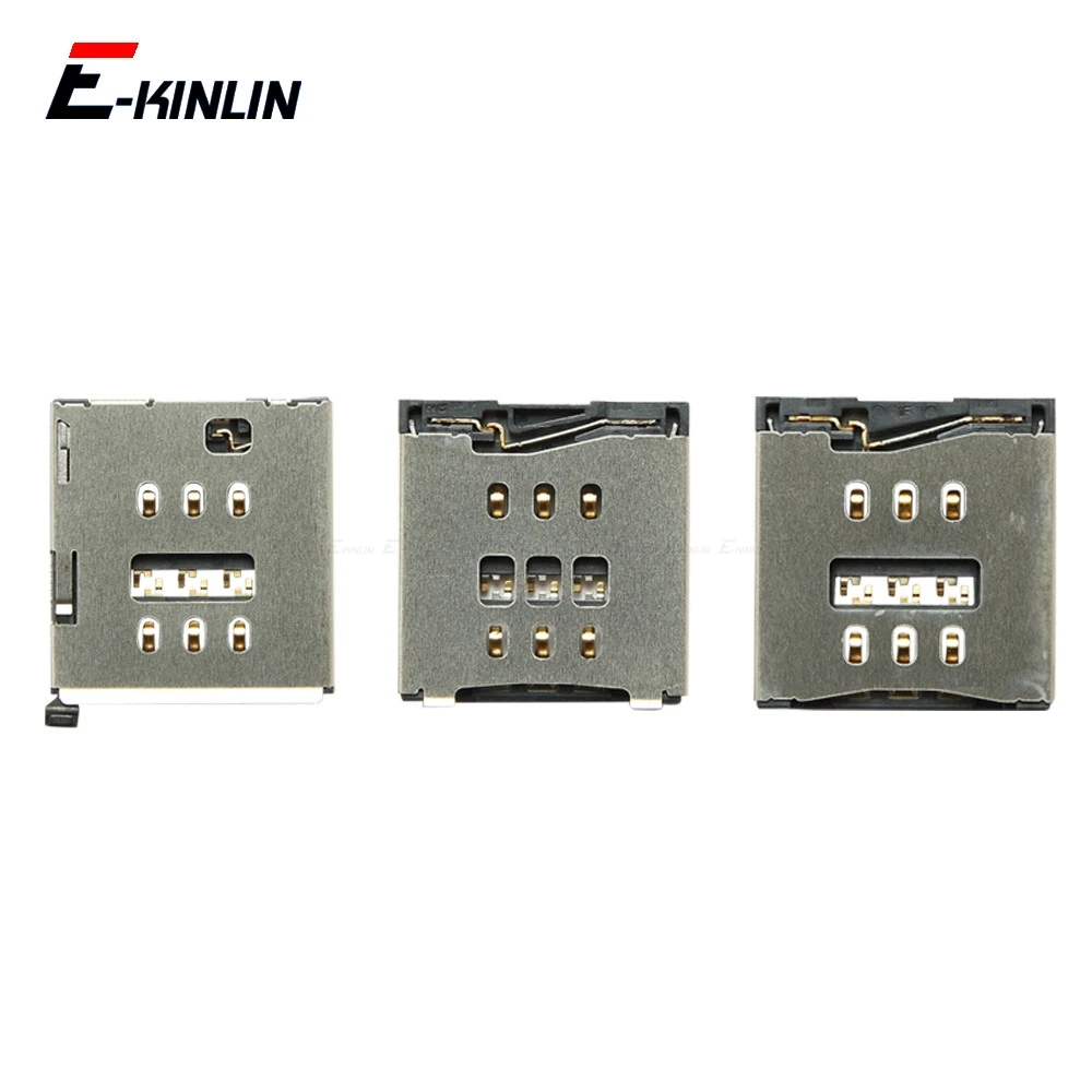 سيم بطاقة صينية المقبس فتحة محول موصل القارئ آيفون 5 5s SE 5C 6 6S 7 8 زائد حامل الحاويات استبدال أجزاء #1
