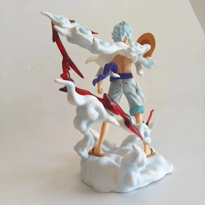 Figurines d'Action de Dessin Animé One Piece en PVC, Poupées de Collection, Statue d'Ornement, Jouets Cadeaux de Noël, 25cm, Intérieur a Luffy