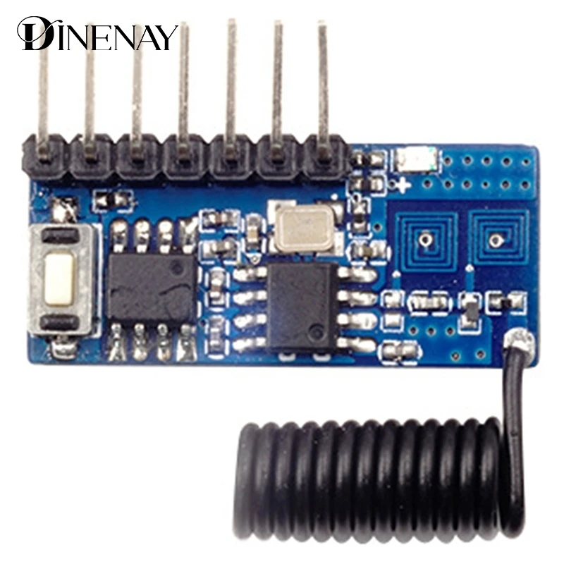 Módulo Decodificador de código de aprendizaje, receptor rf de 433mhz, 4 canales para codificación 1527, 1 unidad