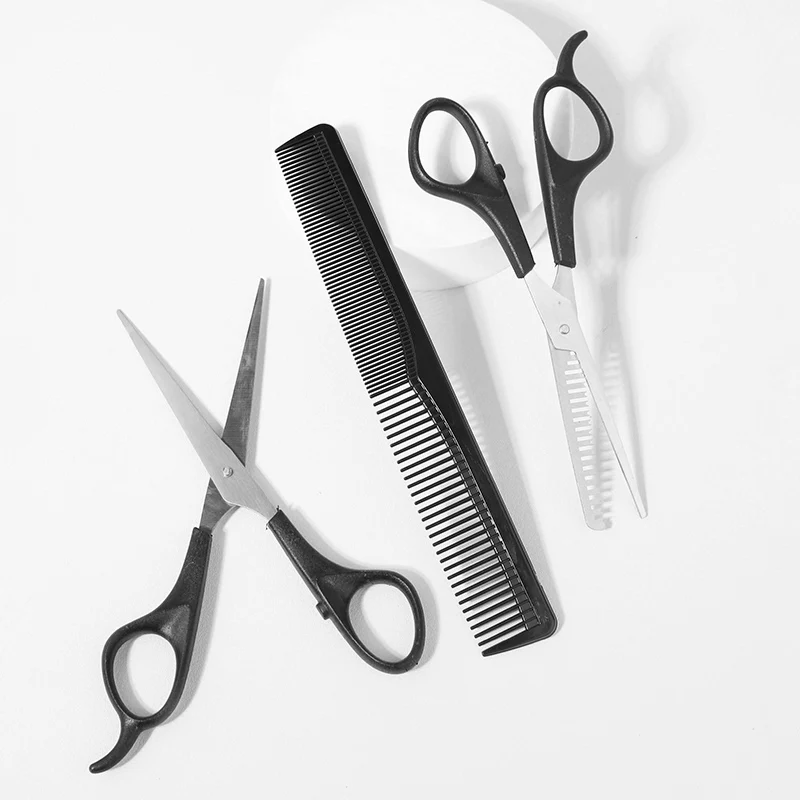 3pcs Scissors Sets-suitable For Thinning And Styling Hair-for Men And Women For Finishing, Point Cuts, And Flat Cuts