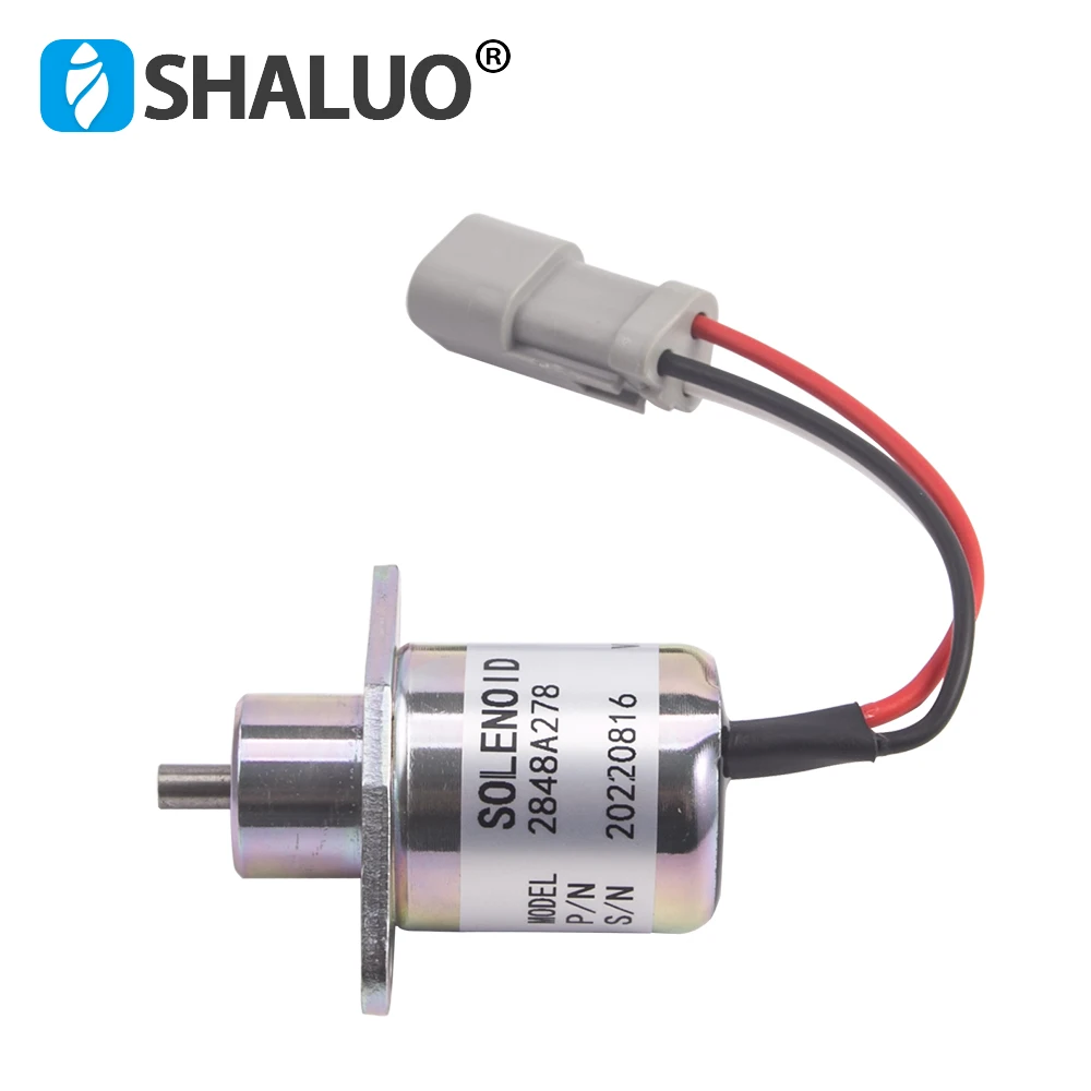 

2848A278 Diesel Generator Engine Fuel Stop Solenoid valve Actuator Flameout Shut Off Solenoid Switch Generator Accessories