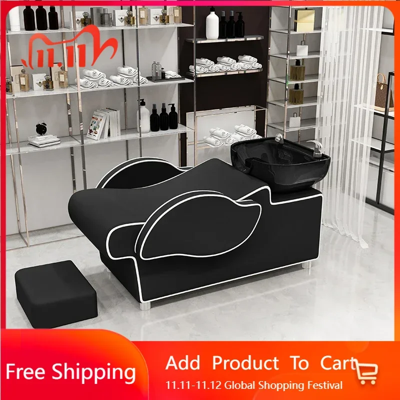 

Adult Lying Light Luxury Shampoo Chair Hairstyle Shaving Hairdressing Shampoo Chair Japanese Washbasin European Rendy Furniture
