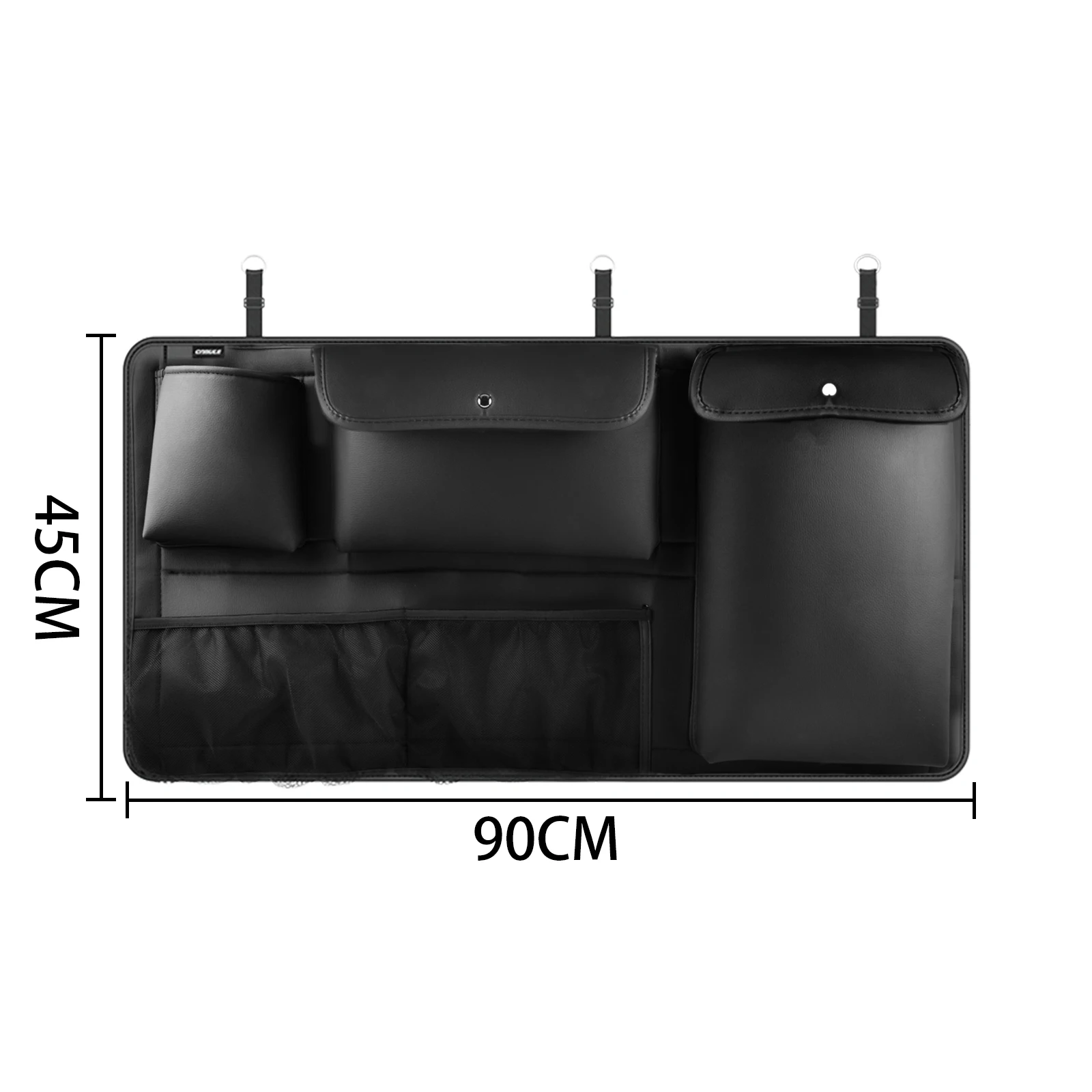 High Capacity Car Storage Box Backseat 트렁크정리함 Multi-use PU Leather Car Seat Organizer органайзер в багажник Travel Accessories