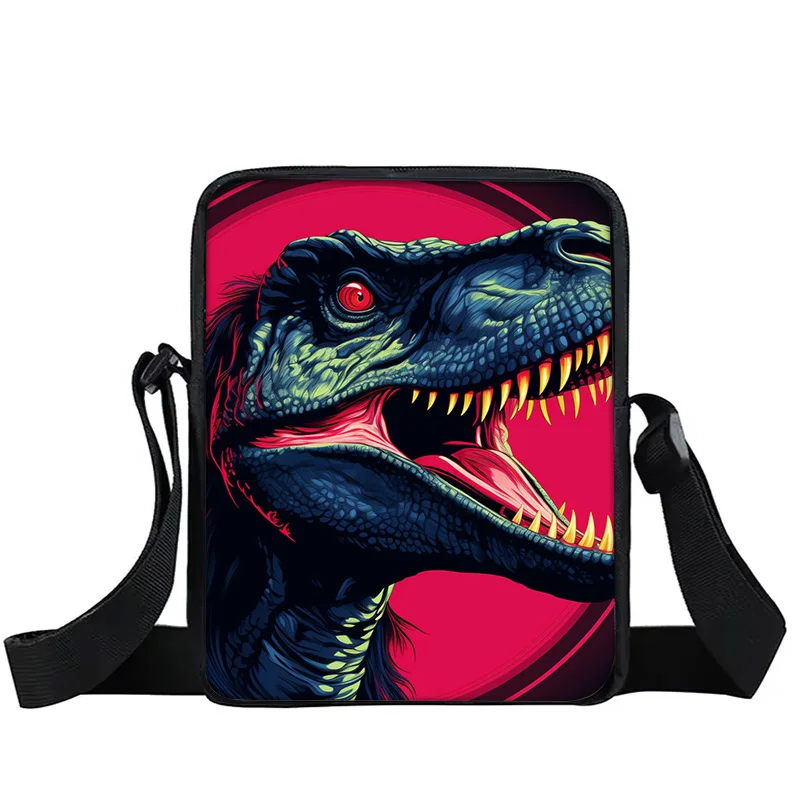 Jurassic Dinosaur World crossbody bag, large capacity, durable, suitable gift for men and women's school and work shoulder bags