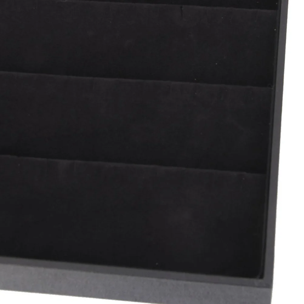 12 فتحة من جلد الغزال الدائري عرض حامل منظم صندوق تخزين المجوهرات صينية الغبار مثالية للاستخدام الشخصي متجر خلع الملابس