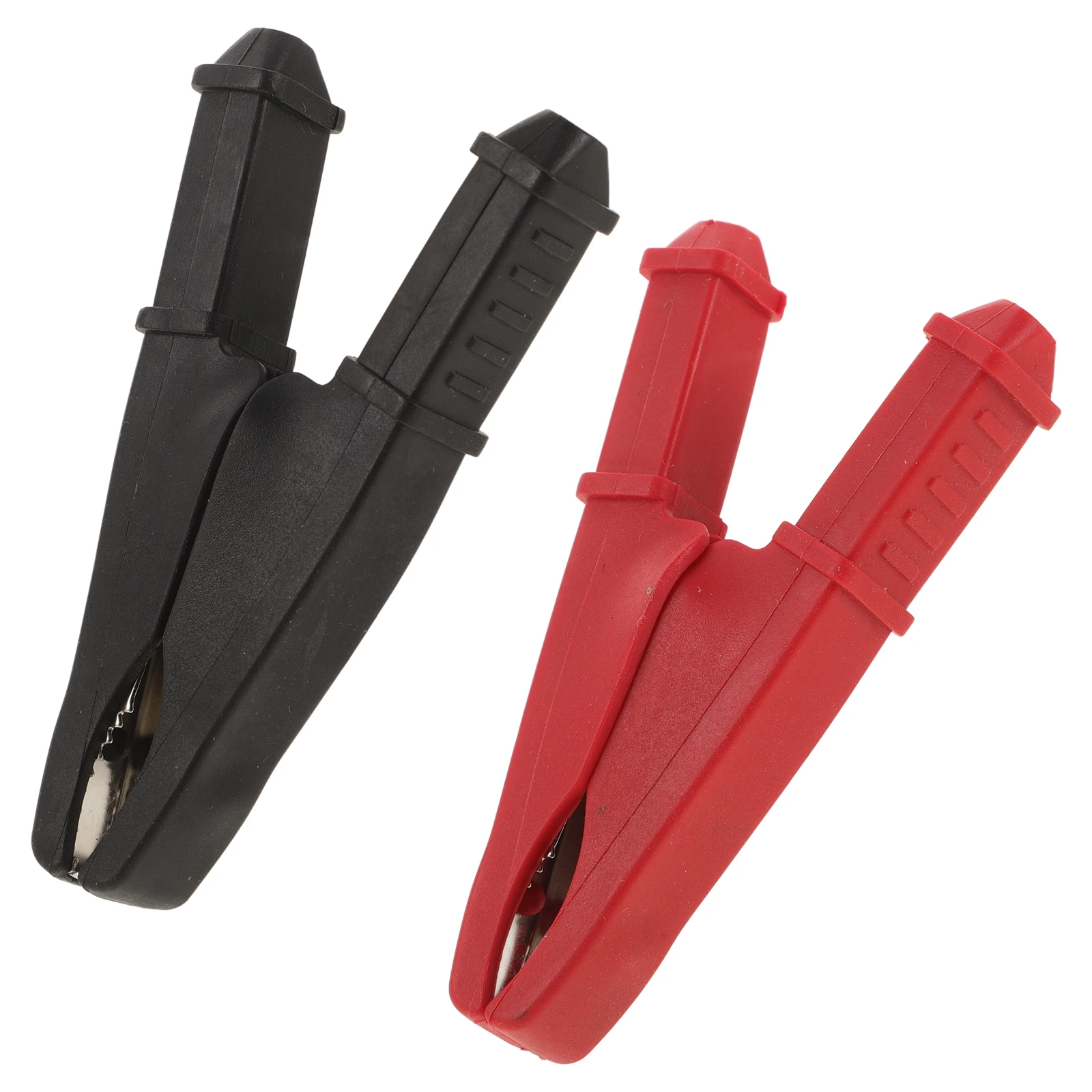 

2pcs Clamps 50A Copper Electrical Test Leads Alligator Clips for DIY Repair Low Resistance Durable Smooth Finish