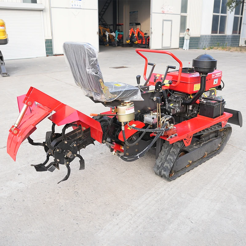 Cina Motoscafo rotativo per fattoria di erba Piccolo coltivatore per terreno Tillers rotanti per trattore diesel con telecomando in vendita