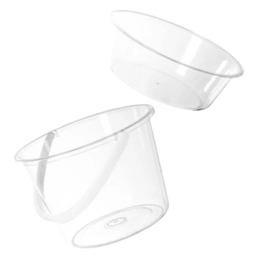 

CHILDWEET Plastic Buckets with Handles 2pcs Set Face Washing Basin and Cleaning Bucket with Lid for Household Bathing and Laund