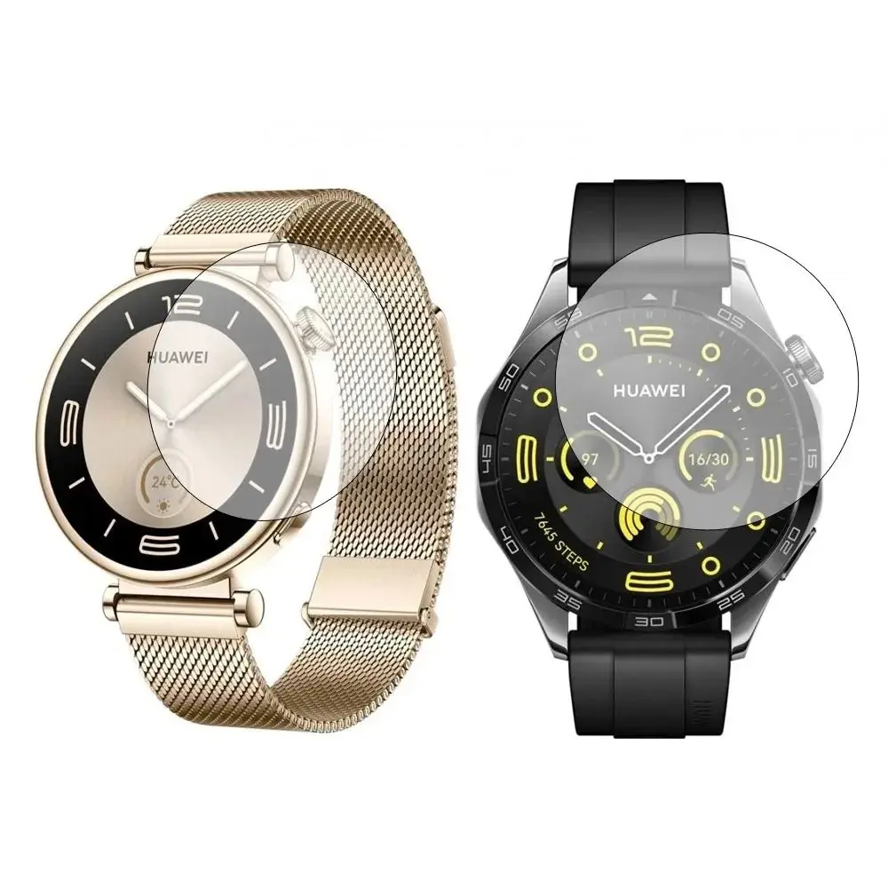 1Pc/2Pcs Smart Watch Accessory Screen Protector Anti-Scratch 9H HD Tempered Glass Film Clear for Huawei Watch GT4 41mm / 46mm