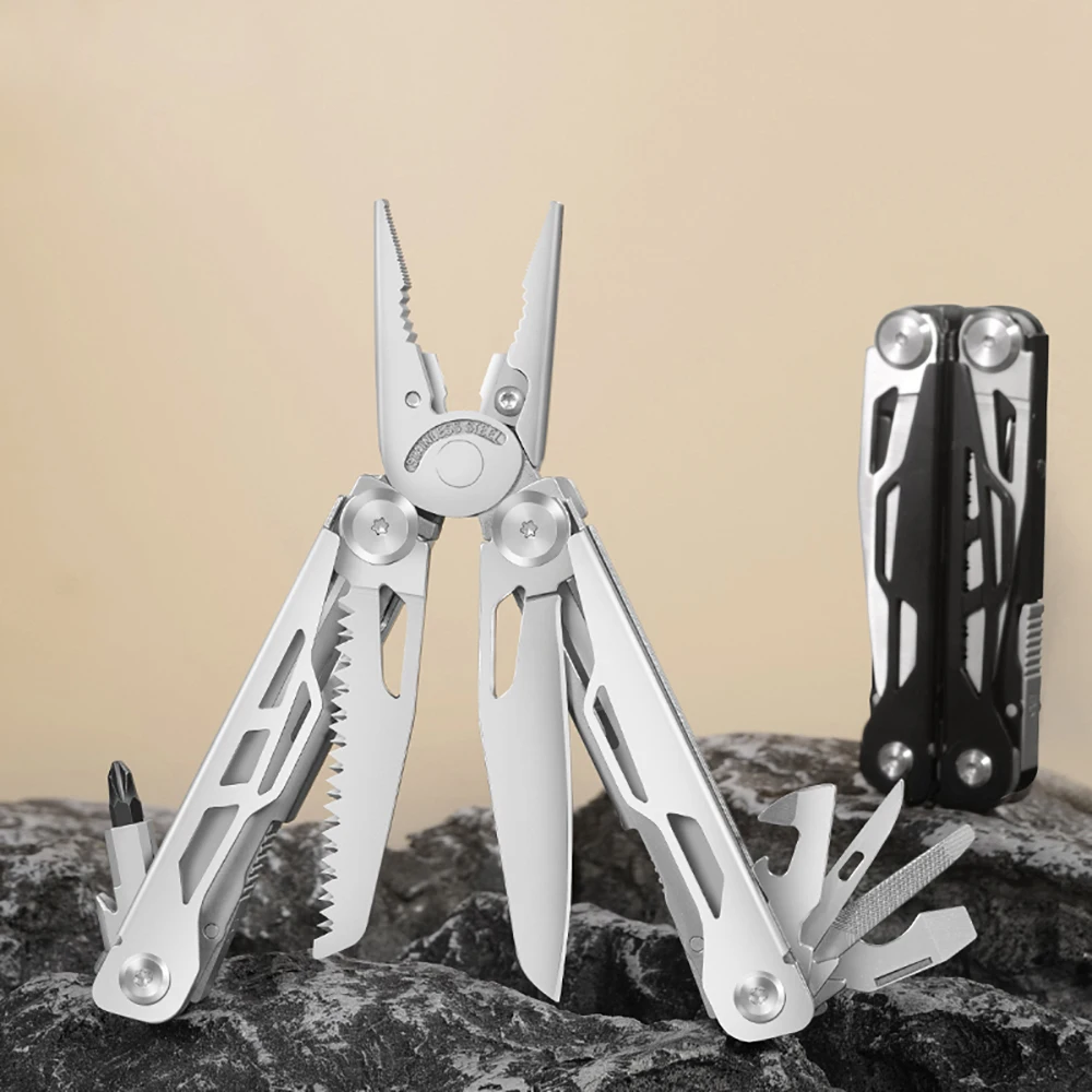 

Multifunctional Emergency Plier Folding Knife Tactical Clamp Combination Survival Portable Tool Multitool Cutter ﻿