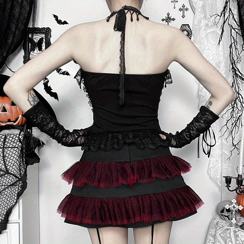 دوقة حوض الاستحمام العلوي سلسلة أعلى المرأة أزياء هوتي تنوعا سترة المرأة هالوين لعب الأدوار الملحقات