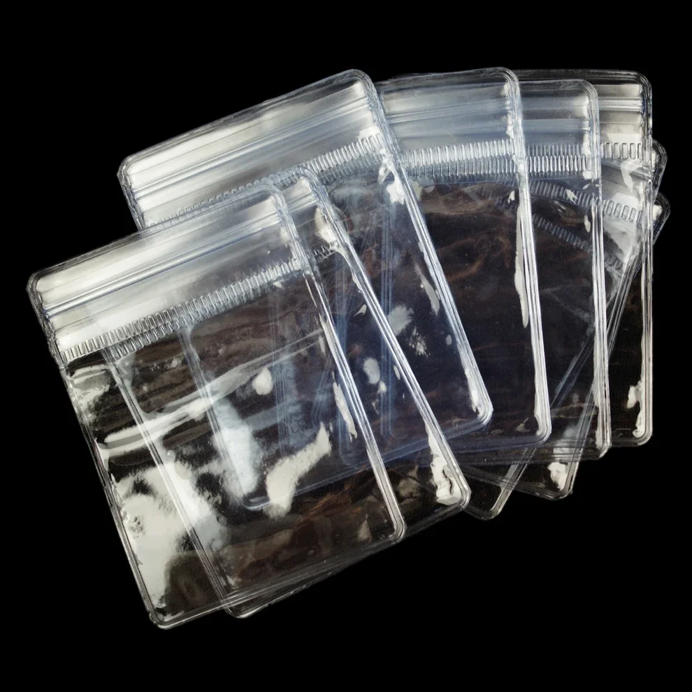 PVC Bags Clear Thick Small Zip Lock Plastic Bags Reclosable Resealable Zipper 5X7cm Packaging 10/20Pcs  Bags