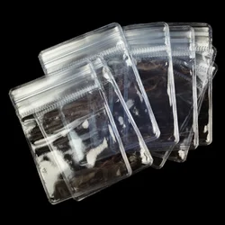 10/20Pcs PVC Bags Clear Thick Small Zip Lock Plastic Bags Reclosable Resealable Zipper 5X7cm Packaging Bags