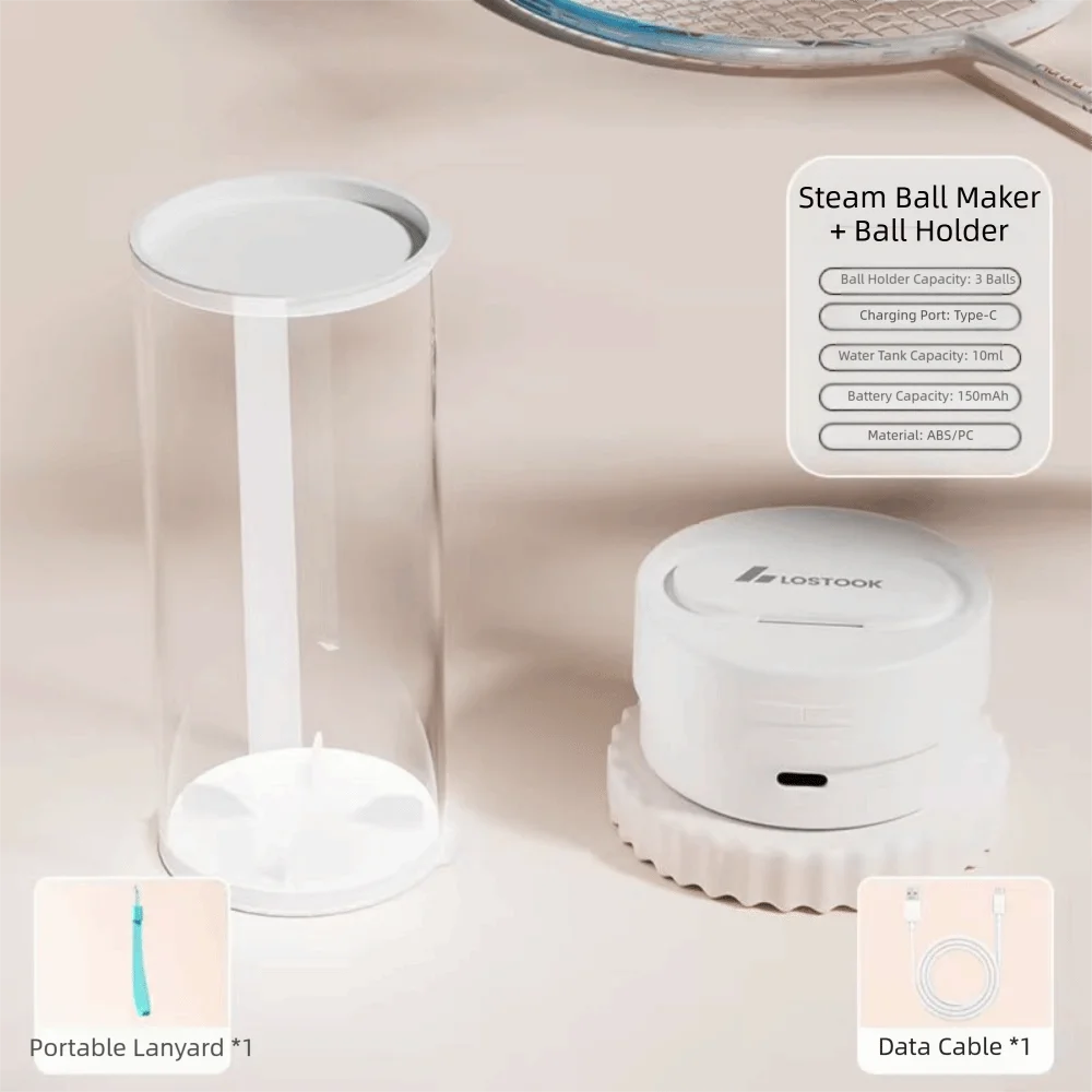 Efficient Shuttlecock Humidifier Blue White Steam Air Badminton Shuttlecocks Steam Keeps Moisturizing Mini