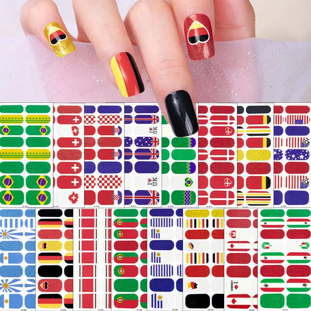 Pride Month Anti-war Nail Stickers Onion Powder High-end States United Nail Makeup Fingernail The Stickers Pad Europe And N0H2