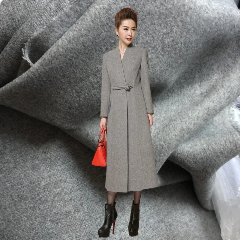 Single-sided Cashmere Fabric Wool Fashion Winter Coat Thick Warm Cloth by the Meter Diy Sewing Material Wholesale