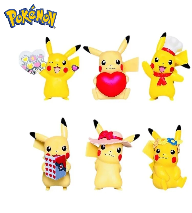 

Pokemon Monsters Anime Figure Kawaii Pikachu Action Figures PVC Adult Collection Pocket Model Dolls Collection Model Toy Gift