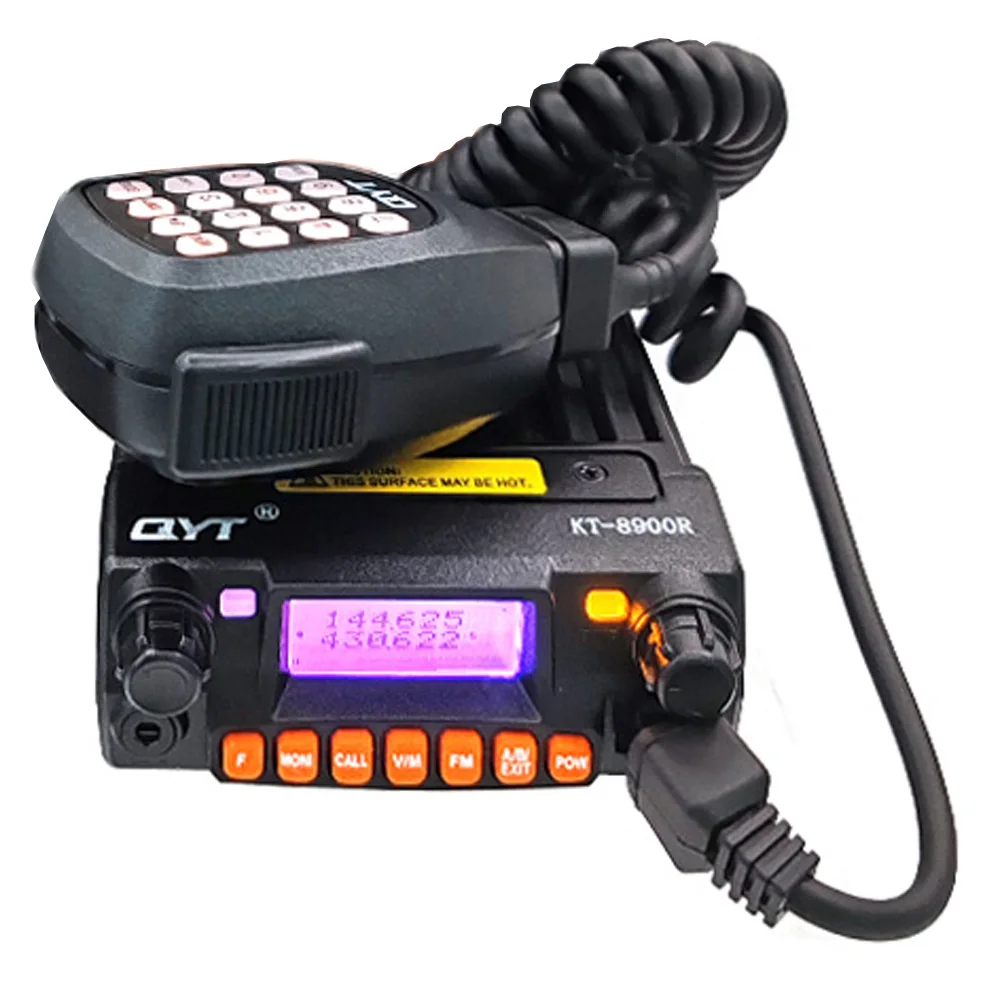 QYT KT-8900R 25W dalekiego zasięgu Walkie Talkie trójzakresowy nadajnik-odbiornik VHF UHF 136 ~ 174 i 240-260 i 400 ~ 480 MHz Mini mobilne radio dwukierunkowe