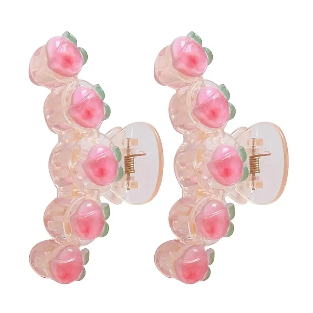 

2 Pcs Resin Clamp Claw Barrette Claw Clips Bath Makeup Women Accessories Hair Clip Thick Thin Hair Shark Barrette
