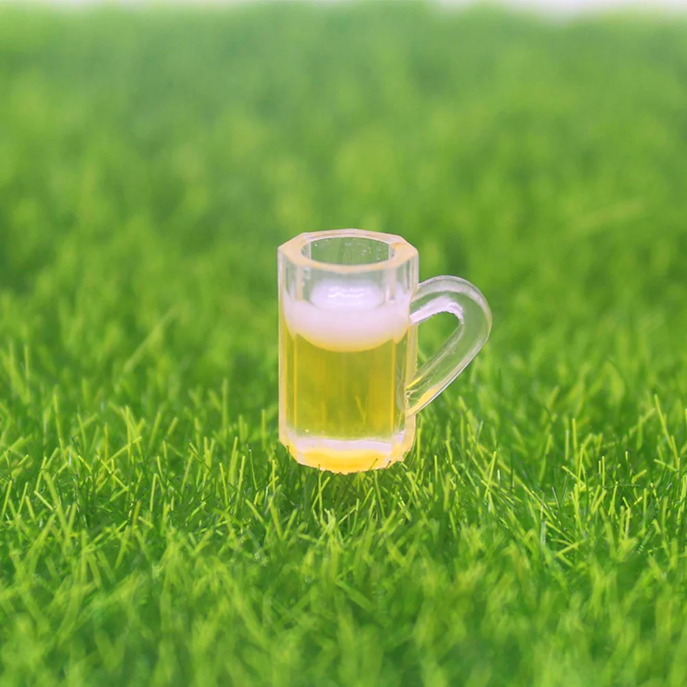 20 Pcs Simulation Beer Mug Kitchen Glasses of Micro Landscape Decor Miniature Mugs Accessories