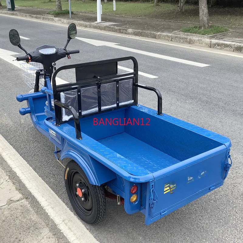 

Electric tricycle, new family transportation, small stall flatbed