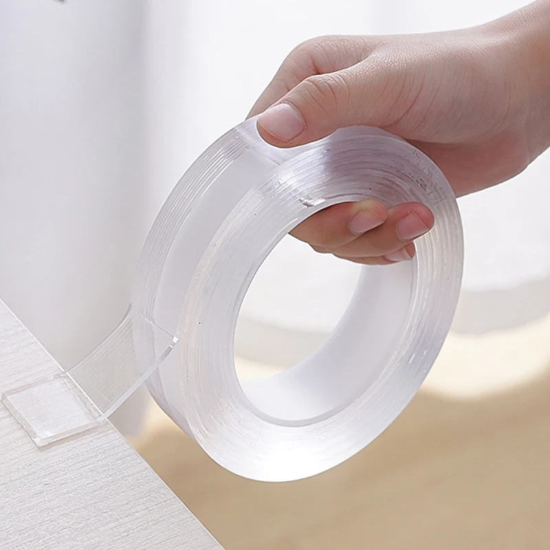 

1/2/3/5Meter Nano Tape Double-Sided Adhesive Tape Transparent NoTrace Reusable Waterproof Self Adhesive Anti-slip Tape Wall Glue