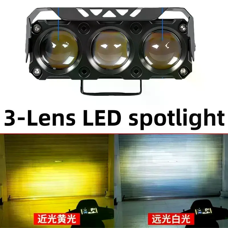 1 Set Spot Light Fog Lamp Motorcycle Super Bright 3 LED Mini Driving Light For Motobike Car Truck 12-80V DIY Accessories