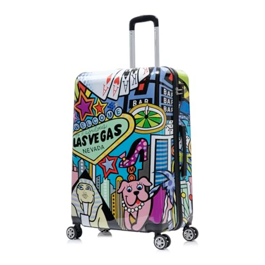 

Las Vegas Print Durable Lightweight Travel Bag Handle and Trolley