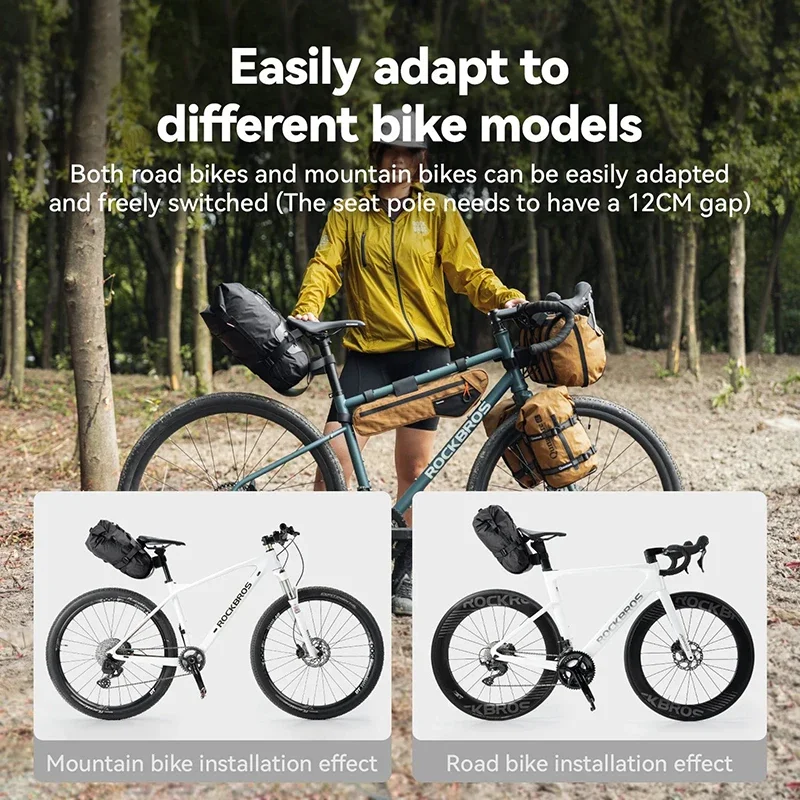 Qunature suporte de bicicleta leve ajustável rack traseiro saco suporte mtb acessórios ciclismo estrada