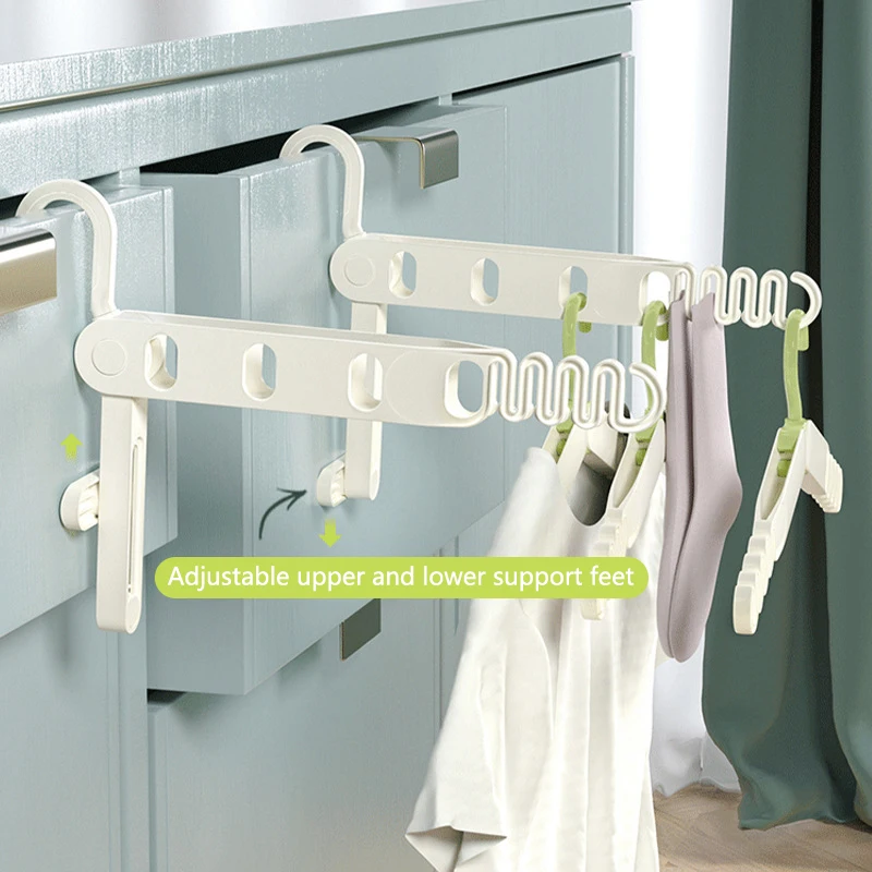 Foldable Drying Rack 5 Holes Travel Portable Clothes Hanging Hotel Indoor Drying Rack Hanging Clothes Hook Hanging Hole Rack