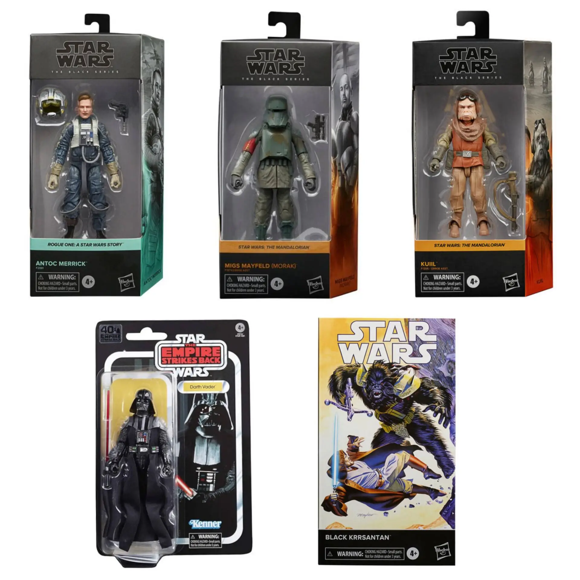 Star Wars Black Series Migs Mayfeld Morak Antoc Merrick Darth Vader Kuiil Black Karrsantan 6