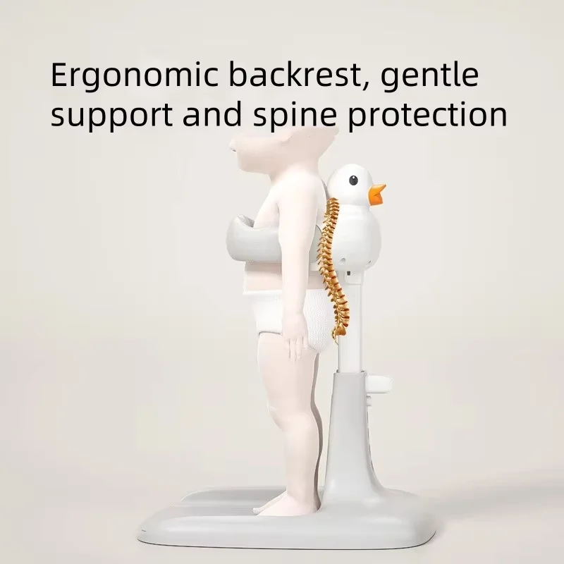 حامل استحمام قائم للأطفال فوق 6 أشهر، قابل للتعديل والطي، مناسب للاستخدام المنزلي، حامل استحمام مضاد للانزلاق #4