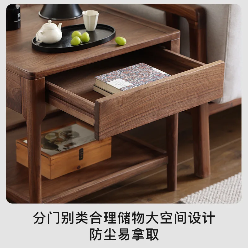 Боковая квадратная кофейная современная простая угловая мебель для гостиной, чайная мебель