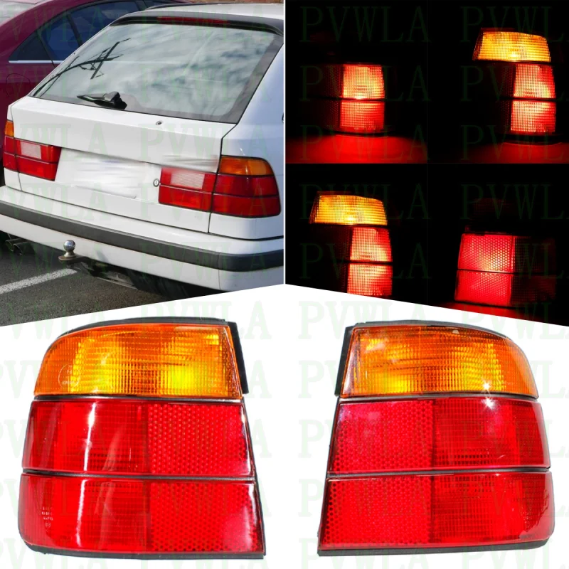 

Pair Outer Side Tail Light Rear Lamp 63211384009 63211384010 For BMW E34 525i 530i 540i 1988 1989 1990 1991 1992 1993 1994 1995