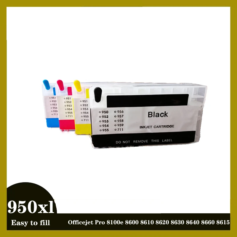 Empty 950XL 951XL HP950 951 Ink Cartridge for HP 950 951 for Officejet Pro 8100 8600 251dw 276dw 8630 8650 8615 8625