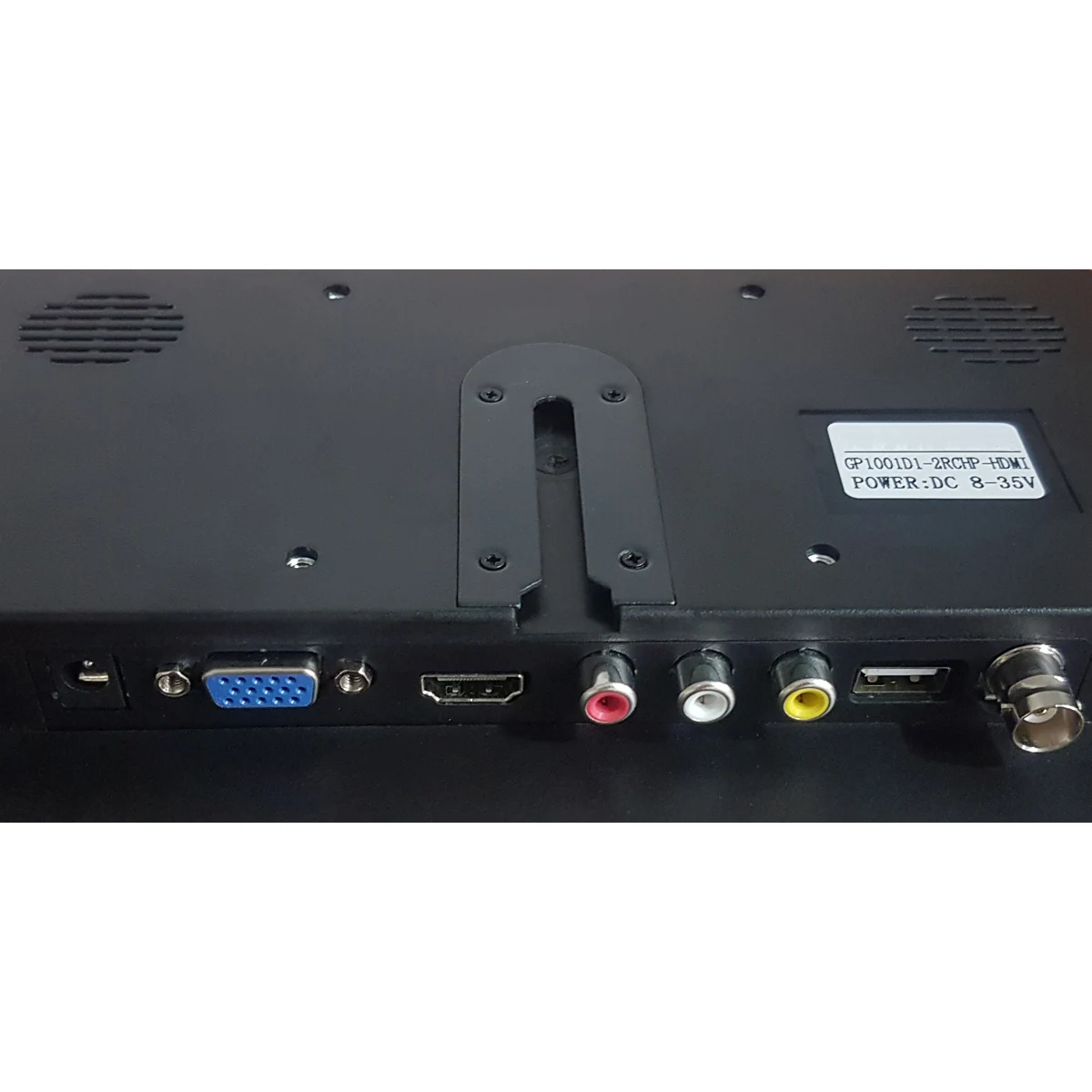 Monitor HD de 10 pulgadas para coche, camión, autobús, pantalla TFT LCD, AV, VGA, vista trasera, 12V/24V, 1280x800