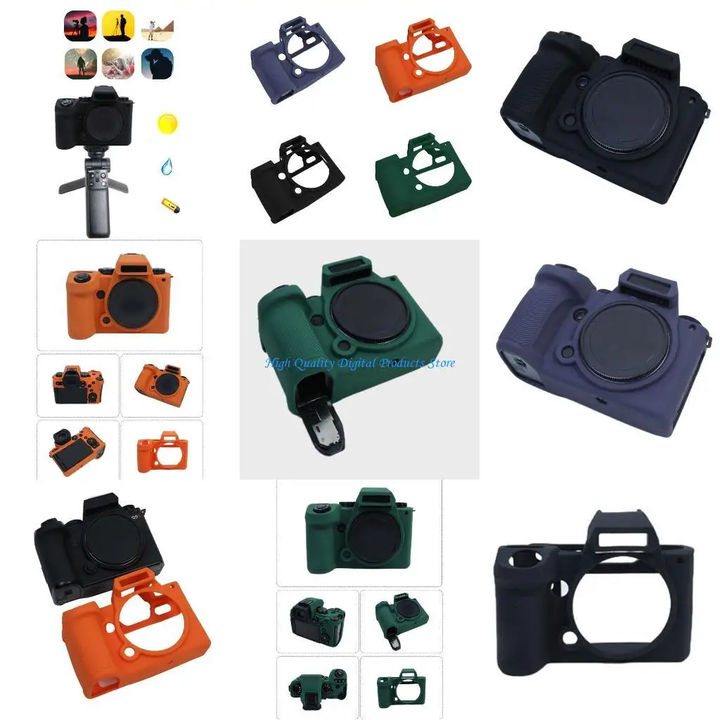 

U2JE Protective Cover Protections Case Shockproof Silicone Sleeves for S5II Replaced