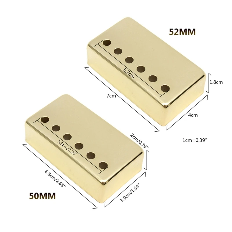 Set of 2 Humbuckers Guitar Pickup Cover Humbuckers Pickup Covers 50mm/52mm Pole Spacing Pickup Cover Pickup DropShipping