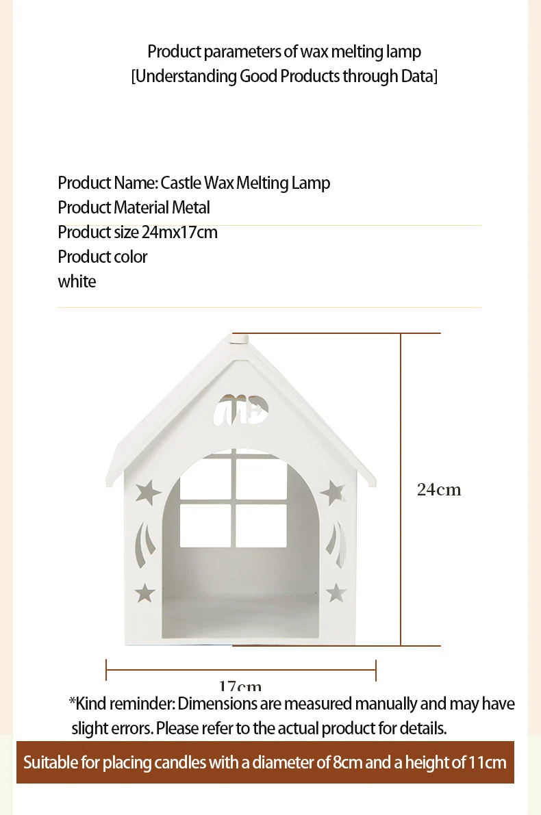 Nieuwe Nordic Hollow House Wax Smeltlamp Witte Kaars Warmer Lamp met Helderheidscontrole Deak Lamp Woondecoratie