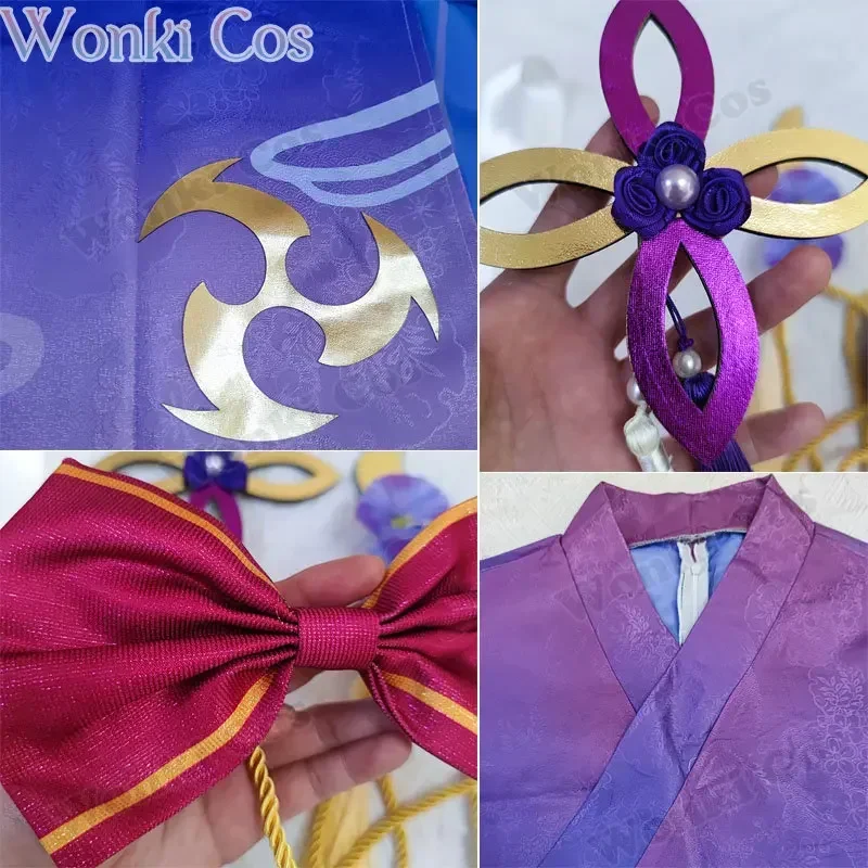 New 2025 Ei Shougun Beelzebul Costume Kimono Full Set Suits Impact Raiden Makoto Baal Cosplay Shoes for WomeRER34 RQR90