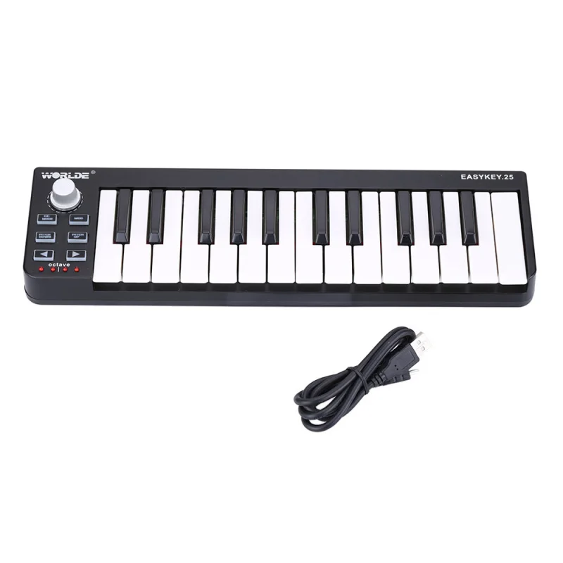 Easykey.25 Portable Keyboard Mini 25-Key USB MIDI Controller Professional MIDI Equipment for Arranging Composing Music