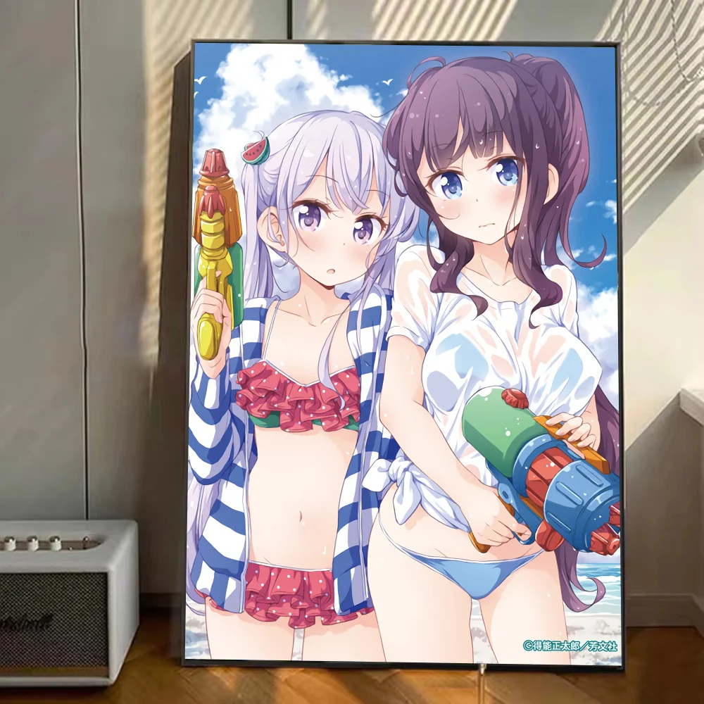 لعبة جديدة أنيمي ملصق ملصقات الفن جداريات حائطية ديكور لعبة غرفة ديكور الهدايا Kawaii HD اللوحة سيارات القط