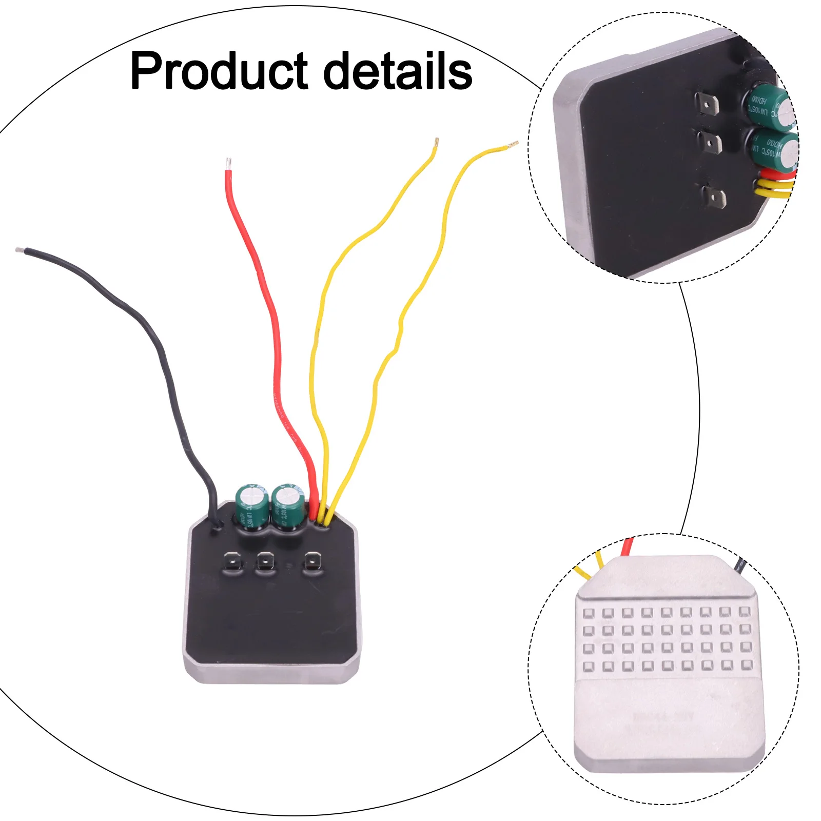 18V 21V Brushless Motor Controller Board Silver Metal For Lawn Mower Repair Part Power Garden Tool