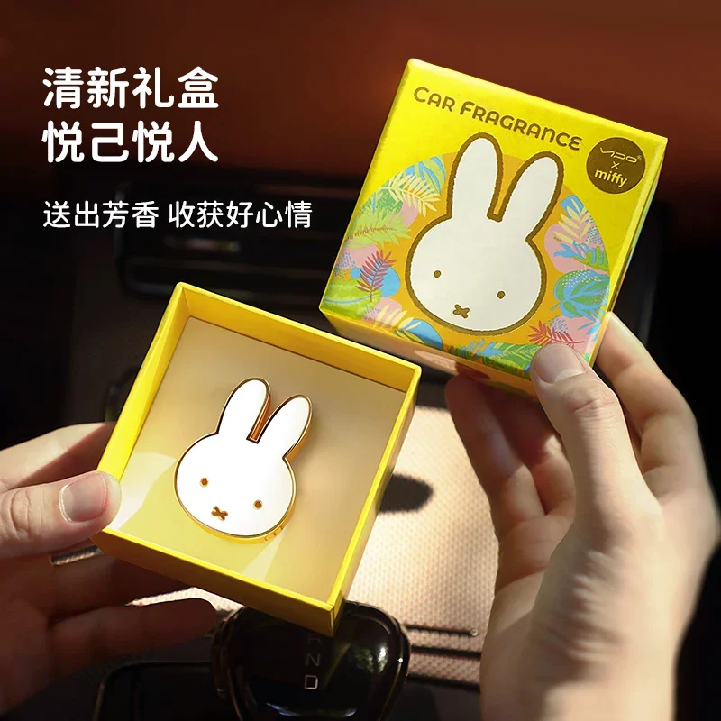 Kawaii Miffy Car Fragrance Car Air Outlet Car Fragrance Accessories Birthday Christmas Gift