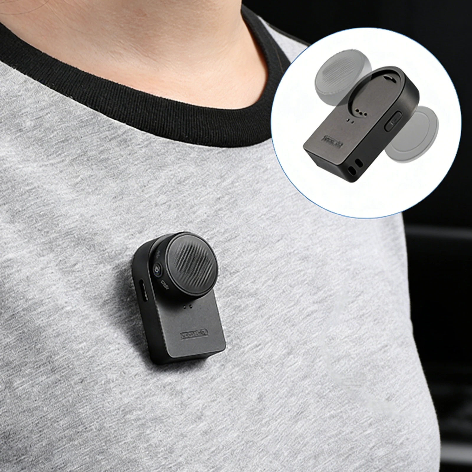

For Mic Air Battery Magnetic Mount Base Extend 180 Mins Usage Time Batteries Charge Base for Vlogging Accessories