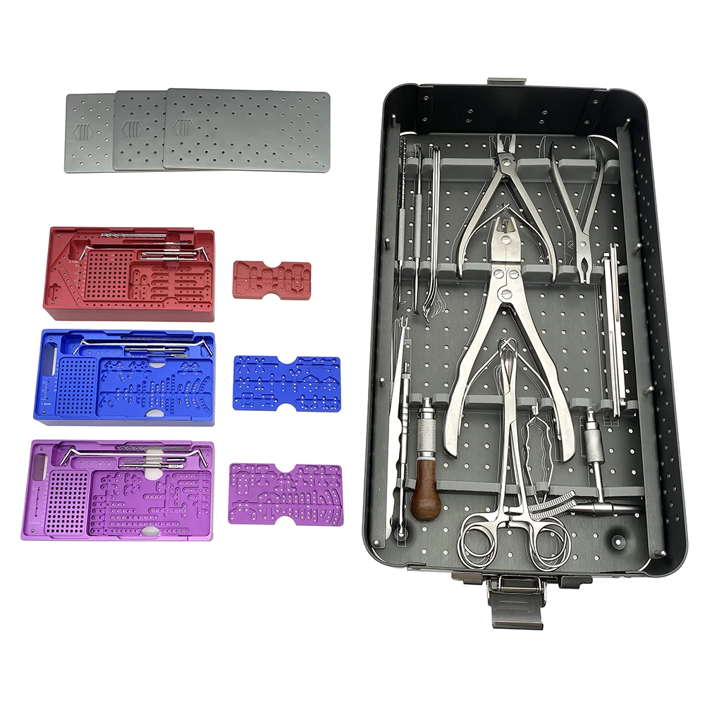 

Orthopedic Surgical Instrument Plate and Screw Implant Mini Fragment Titanium Locking Plate Set For Finger Palm Bone Trauma