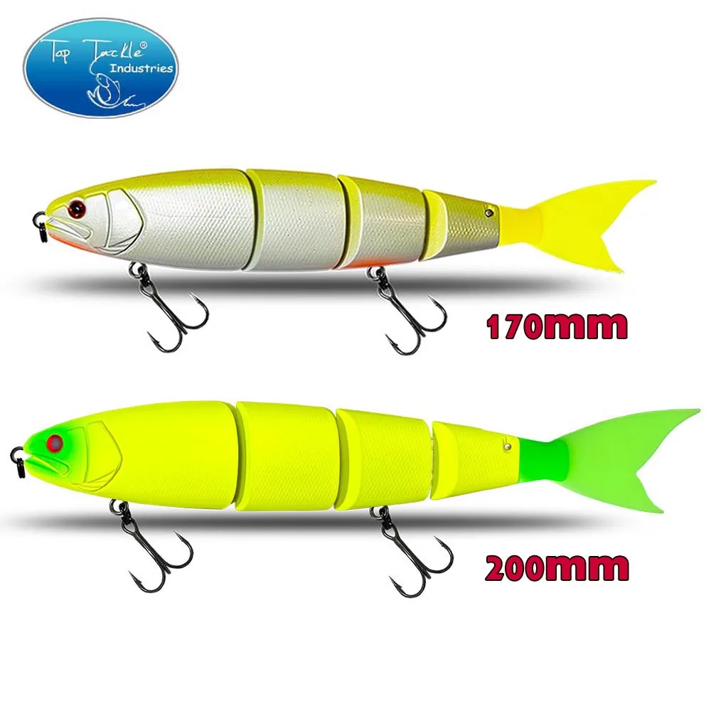 Esca da pesca esca da nuoto snodata galleggiante affondante 170mm 200mm esca dura gigante sezione esca per esca grande Bass Pike Lure